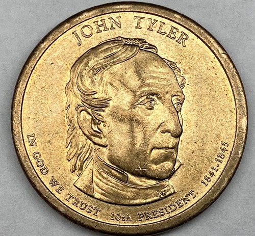 2009 P Die Chip Error John Tyler Presidential Dollar Coin - See Video & Pics - Picture 3 of 4