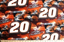 Fleece Tony Stewart 20 NASCAR Racing Sports Fleece Fabric Print by Yard A408.49
