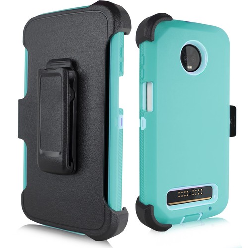 SPARPAKET + Für Motorola Moto Z3 Play/Z3 Holster Hülle mit integrierter Displayfolie - Bild 32 von 37