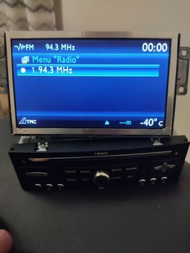 Autoradio  + L'écran , RNEG  Bluetooth, Citroen C5 C3,C4 et Peugeot 207,1007. - Photo 1/7