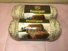Lion Brand Yarn Homespun 412 Pearls Lot 2 Skeins Made in USA Acrylic Polyester