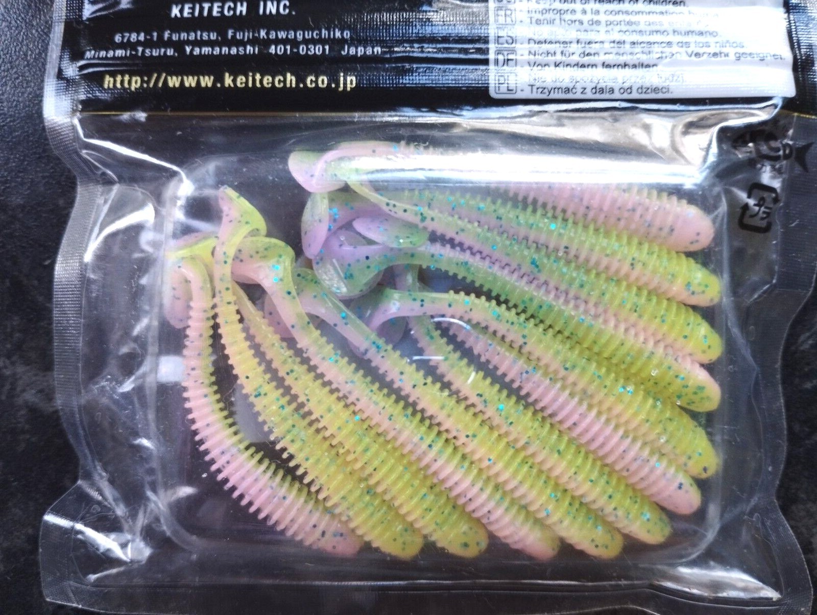 KEITECH Lures Swing Impact 2.5" 10 pcs JAPAN Strong scented Drop Shot