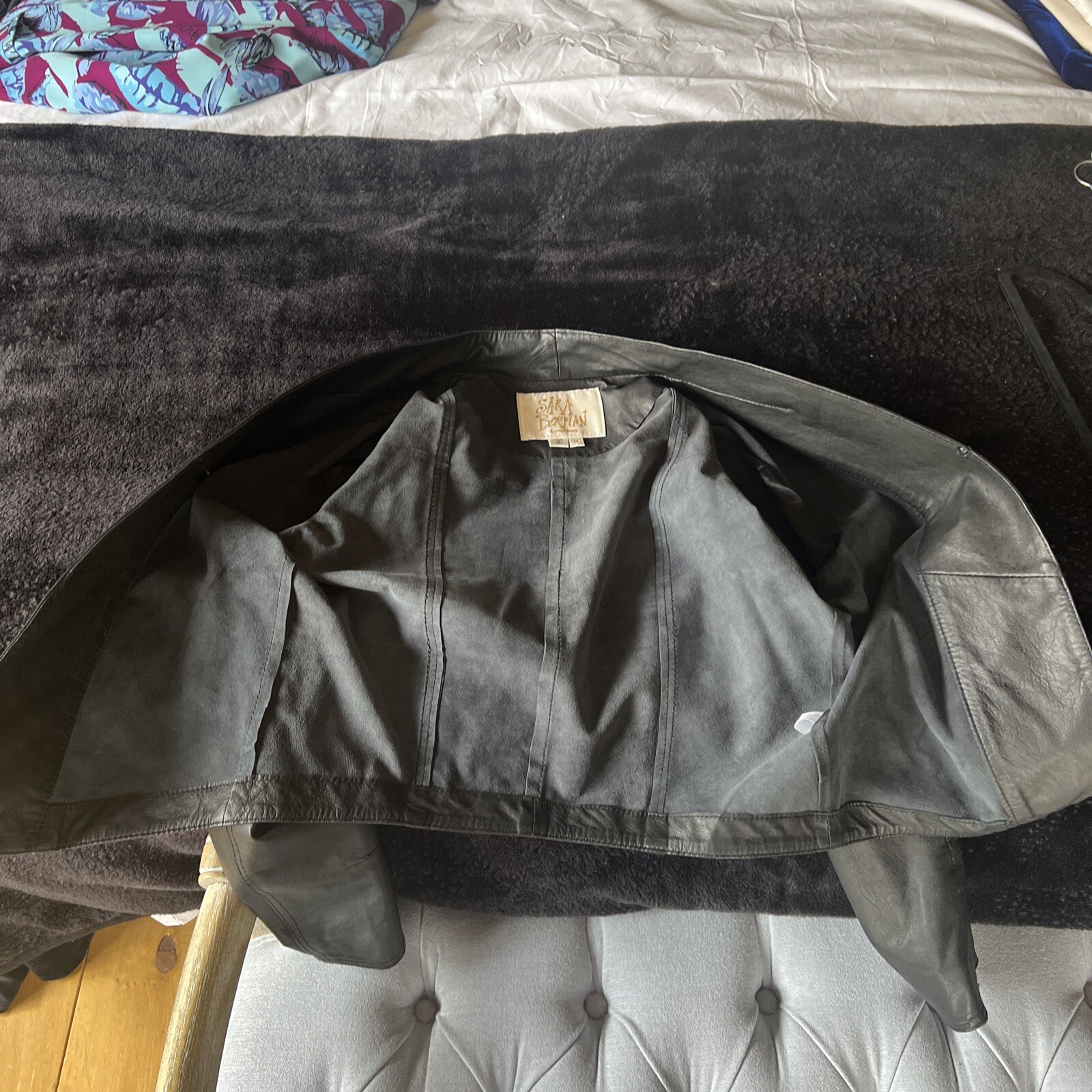 Sara Borman Learher jacket Size Medium - image 6