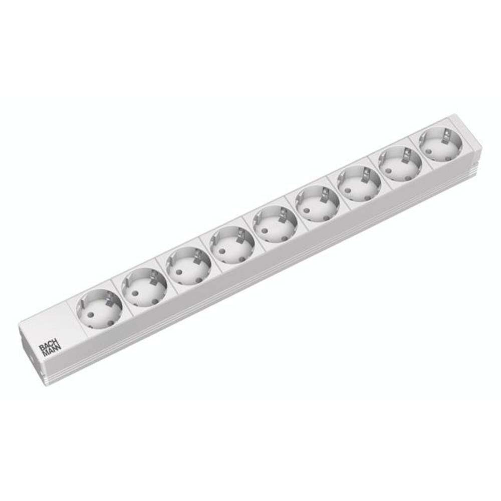 Bachmann 333.401 19 pollici Multipresa per armadio rack 1 U Presa schuko Grigio