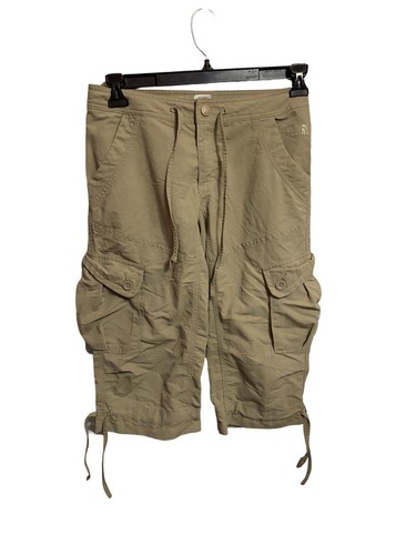 The North Face Hose Damen 4 hellbraun Cargo Cropped Capri Wandern Nylon Outdoor
