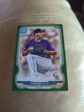 2020 Topps Gypsy Queen GREEN Peter Lambert Colorado Rockies #267