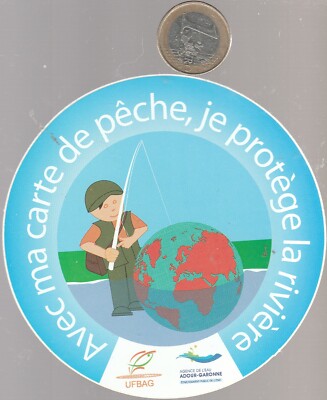 sticker. WITH MY FISHING CARD