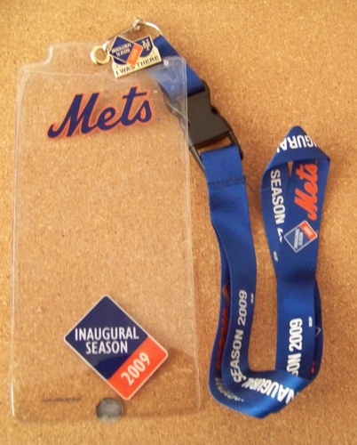 2009 Mets CitiField Inaugural Season ticketholder & pin NY New York MLB