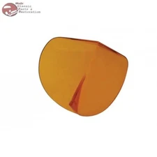 Vintage Style Bi Flector Hood Molding Accessory Wind Air Bug Deflector Amber New