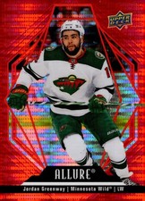 2022-23 UPPER DECK ALLURE RED RAINBOW PARALLEL #19 JORDAN GREENWAY