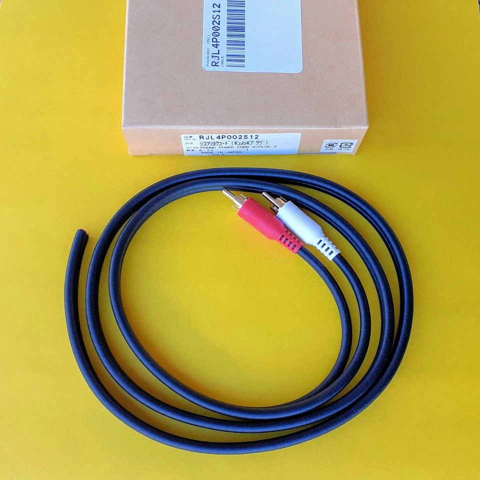 Technics RCA PHONO CORD RJL4P002S12 SL1200 High-Fidelity Gold Plated RCA Cable - Image 2 of 4