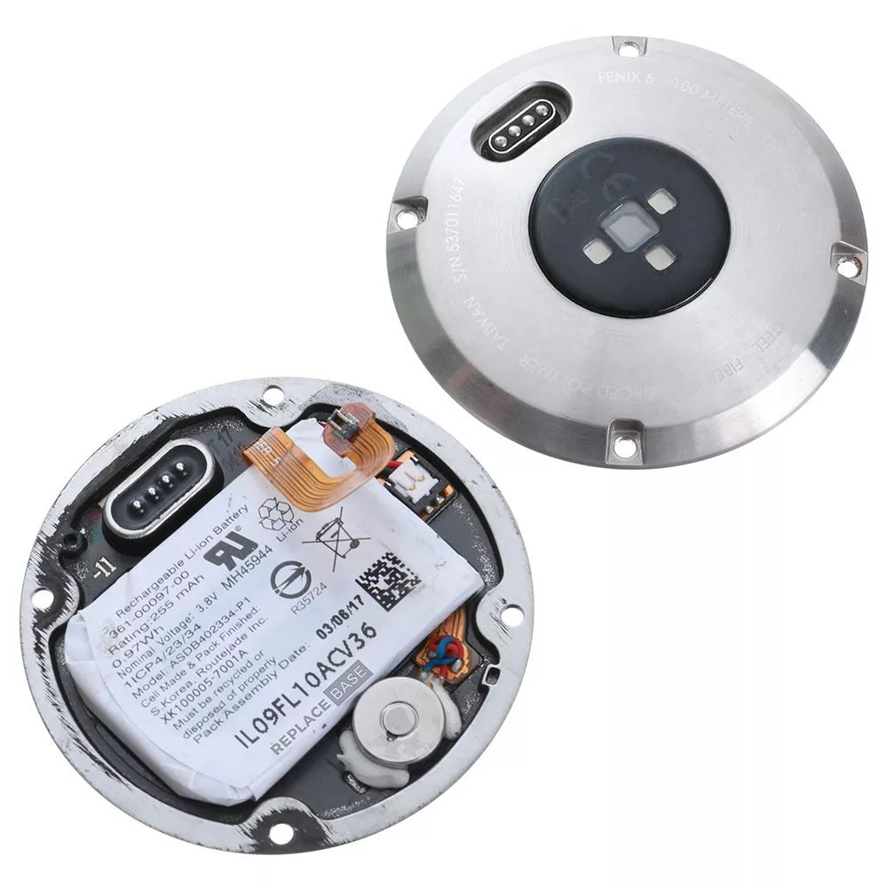 Replacement Rear Housing Battery Motor For Garmin Fenix 5 Silver Genuine Part UK