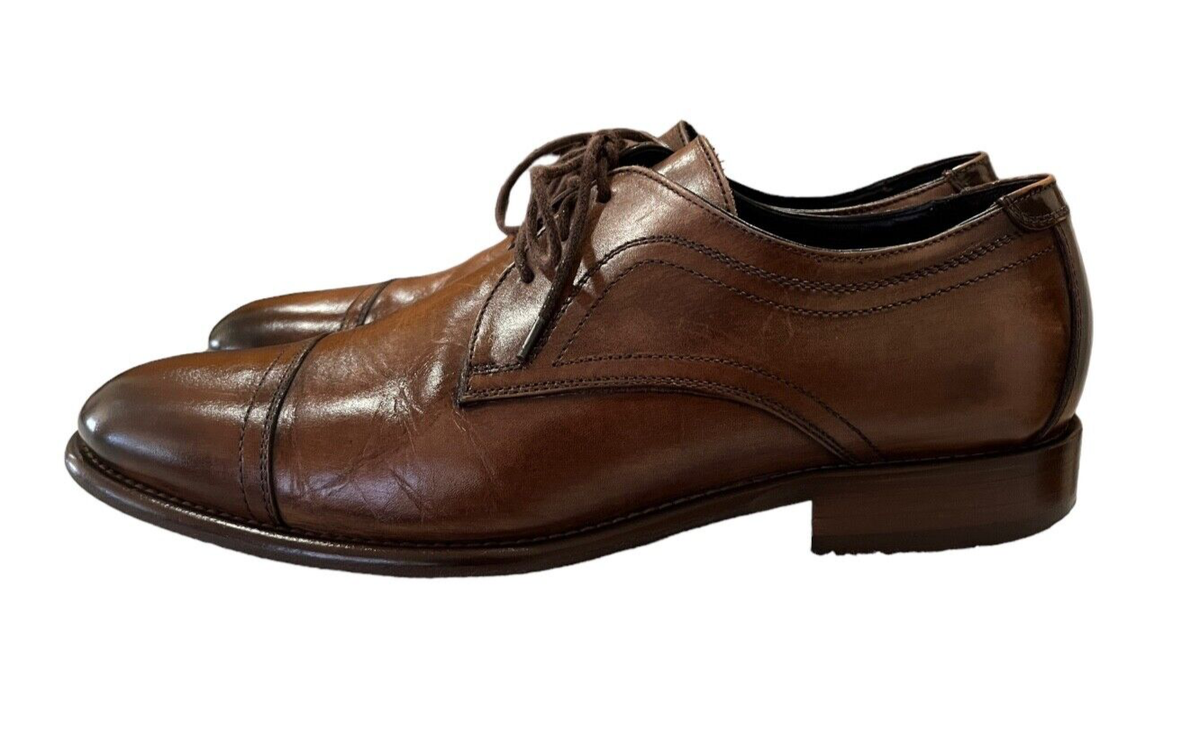 Johnston and Murphy Lught Brown Burnished Oxford. Shoe 11.5 Men main image 3