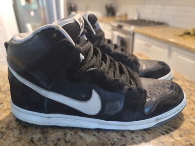Nike SB Dunk High Pro Venom Shoes Black White 305050 008 Sz 9