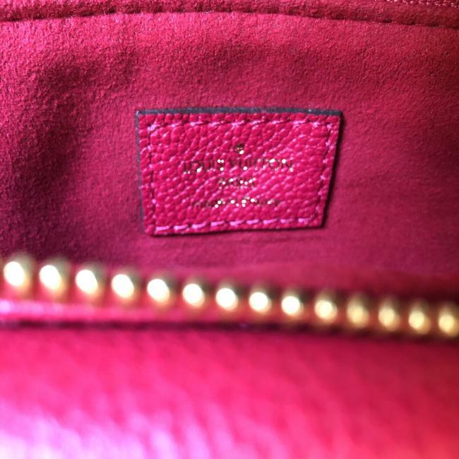 Louis Vuitton Red/Pink fushia Monogram Empreinte Leather Twice Crossbody HandBag image 3