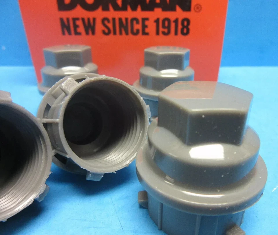 Set of 5 Wheel Lug Nut Covers Gray for BUICK CHEVROLET PONTIAC SATURN - Image 2 of 4