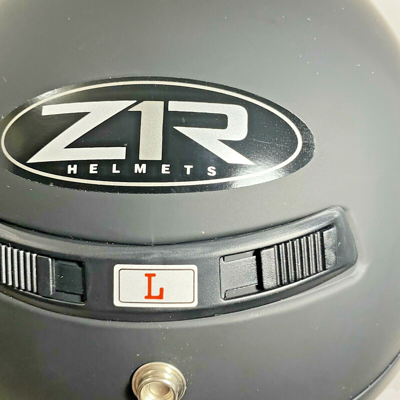 Z1R+White+Motorcycle+Helmet+Zrp2m+Half+Street+Open+Face+Zip+out+Mod