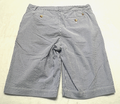 Neu mit Etikett Polo Ralph Lauren Jungen 16 gestreifte Seersucker Shorts blau weiß maritim - Bild 11 von 12