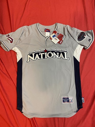 CAMISETA CHIPPER JONES AUTOGRAFIADA FIRMADA 2008 ALL STAR GAME ATLANTA BRAVES CERTIFICADO DE AUTENTICIDAD - Imagen 6 de 8