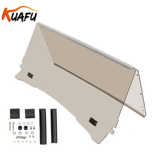 Tinted Foldable Windshield Windscreen For EZGO TXT Medalist Golf Carts 1994-2014
