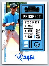 2020 Panini Contenders #PT2-YC Yiddi Cappe Prospect Ticket 2