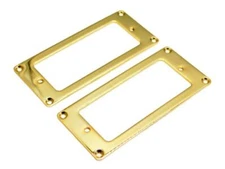 Mini Humbucker Pickup Rings Gold (set of two) FLAT