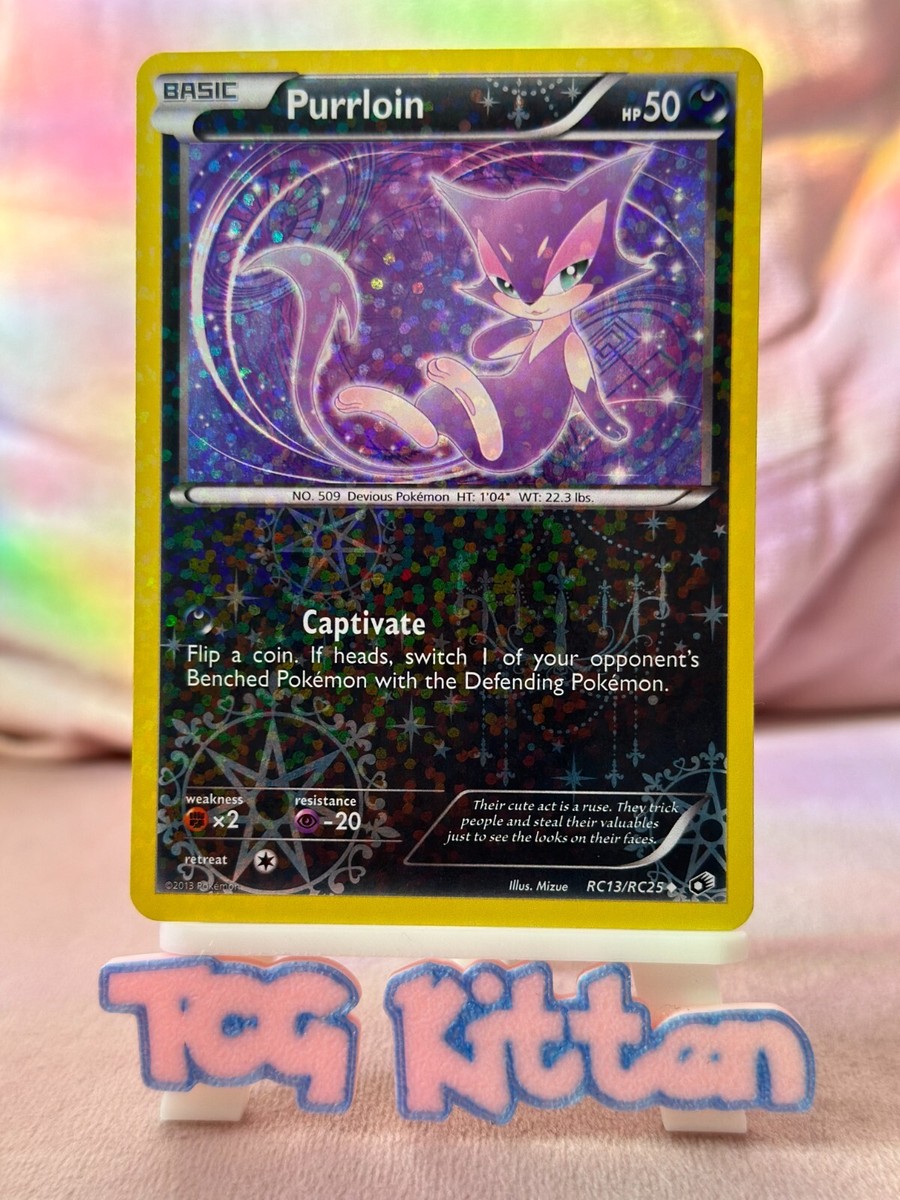 Purrloin RC13/RC25 Black & White: Legendary Treasures TCGKITTEN