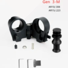 Tactical Folding Sight Front & Rear Set Metal Profile Flip-up Backup Set