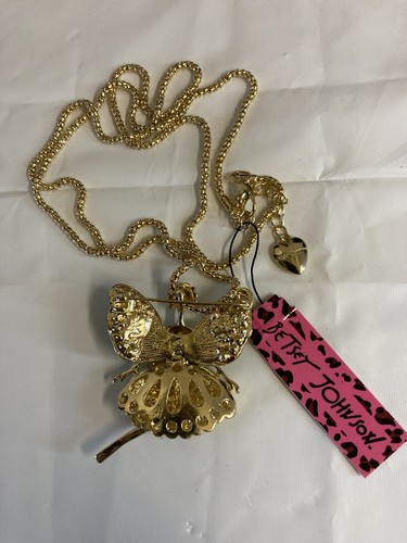 Betsy Johnson Fairy Necklace New - Picture 3 of 4