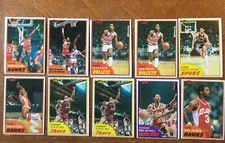 1981 Topps  Porter Gervin Mix Johnson  See Pics Nice 10 Cards See Pics (465)