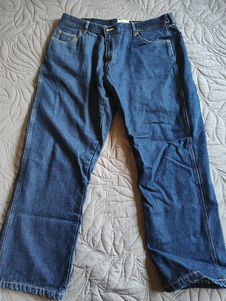 Redhead Men's Insulated Blue Jeans NWOT 38x30 eBay
