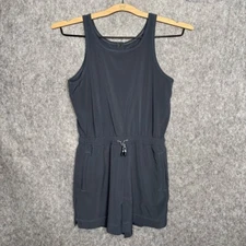 Athleta Girl Charcoal Gray Play More Romper- Sz M/8-10