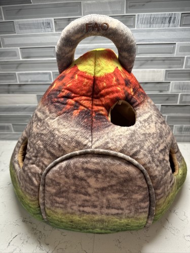 Collezione dinosauri FAO Schwarz con playset vulcano e peluche 5 dinosauri. CARINO - Foto 3 di 16