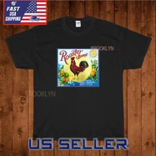 NEW ROOSTER BRAND SUN KIST ORANGES LOGO T-SHIRT FUNNY AMERICAN USA SIZE S-5XL