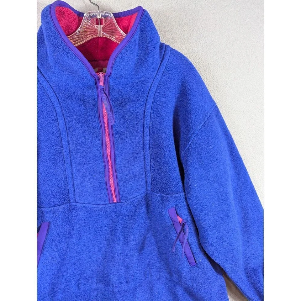 Chaqueta polar EMS pulóver grande púrpura senderismo Gorpcore deportes de montaña orientales Foto 3 de 4