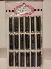 The Stamps of Life MINI BANNERS 2 CUT All Occasions Clear Cling Stamp Set