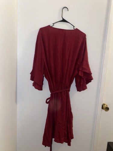 City Chic Women’s Size xxl 24 Red Wrap Gorgeous Party Dress - 第 4/4 張圖片