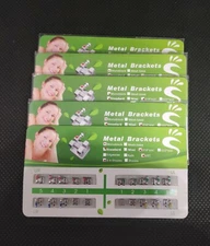 5 Sets Dental Metal Bracket Monoblock Standard MBT 018 345 hooks Mesh Base
