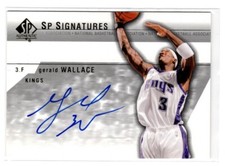 2003-04 SP Authentic #GW-A GERALD WALLACE Signatures Autograph Auto ~ Kings