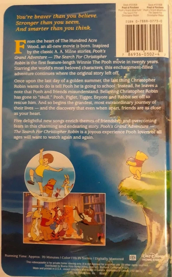 Walt Disney winnie the pooh vhs - Image 3 of 3