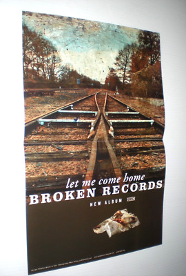 POSTER by BROKEN RECORDS let me come home tour Promo for the band album art 9