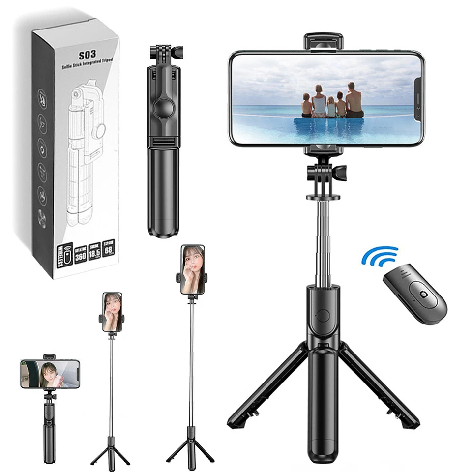 360° selfie stick wireless remote control phone stand Stable tripod for iPhone - Image 3 of 4