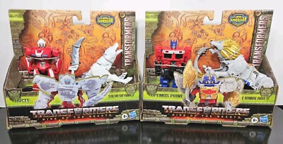 2x Transformers Beast Alliance Sets Optimus Prime Lionblade Arcee Silverfang NEW