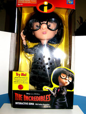 Disney "The Incredibles " Edna New interactive  talking Doll  1st run 