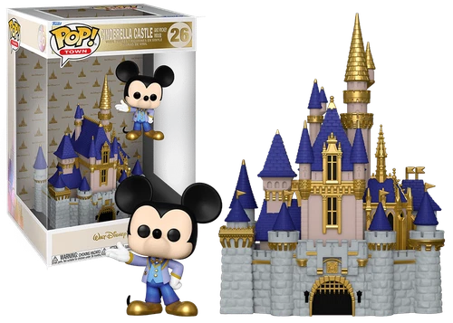 Disney Castle w Mickey Mouse Funko POP! Town: Walt Disney World 50th Vinyl