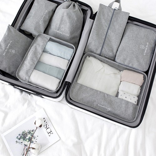 7 Pcs Sac achats De Rangement Pour Sous-vêtements Voyage Organisateur Packages Tri