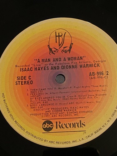 ISAAC HAYES - A Man and A Woman ~ABC 996 [nm orig] w/Dionne Warwick, Pitts NICE - Picture 5 of 6
