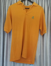 Vintage 1980s Playboy Polo Shirt Orange Collared Short Sleeve, Size Med.