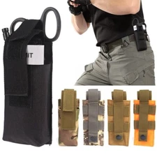 Tactical Molle Medical Scissors Bag Military Tourniquet Pouch Flashlight Holster