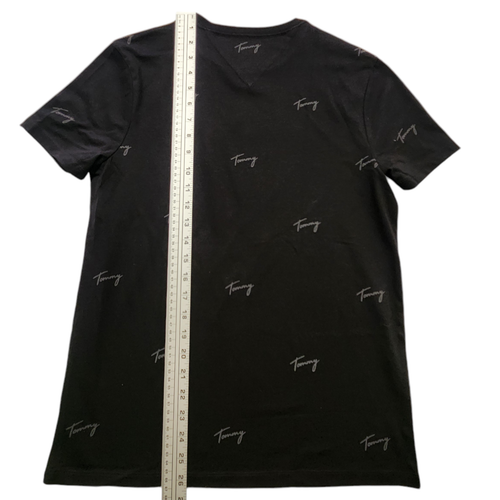 Tommy Hilfiger Hombre Manga Corta Cuello Redondo Algodón Estampado Gráfico Camiseta Talla XS - Imagen 4 de 16